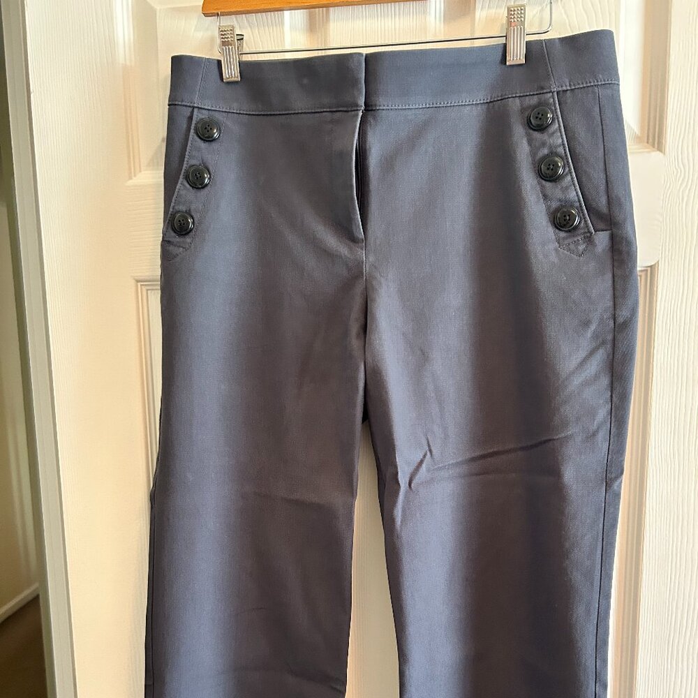Loft Sailor-style Pants in slate gray
